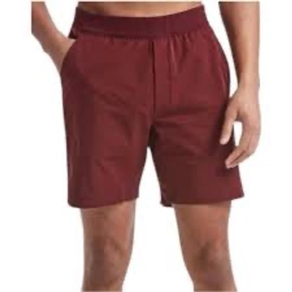 Public Rec All Day Every Day Shorts Burgundy EUC workout  Zipper Pocket 44